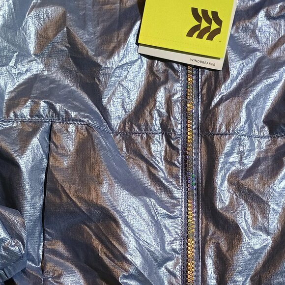 All in Motion/Windbreaker/Girls Small 6/7/Silver/Water Resistant Wind Resistant - Picture 4 of 8